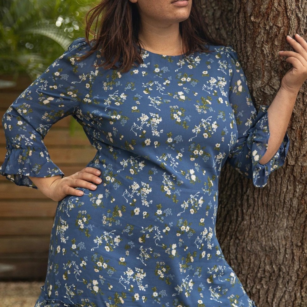 Reformation Doutzen Dress in “Avery” print